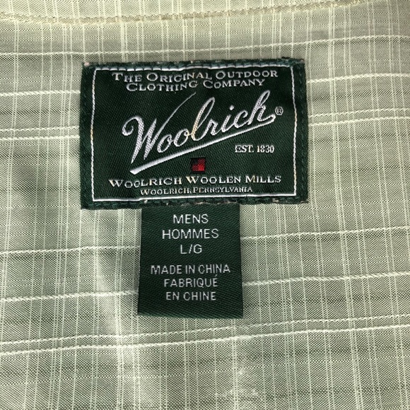 Mens woolrich button short sleeve shirt - Picture 2 of 2